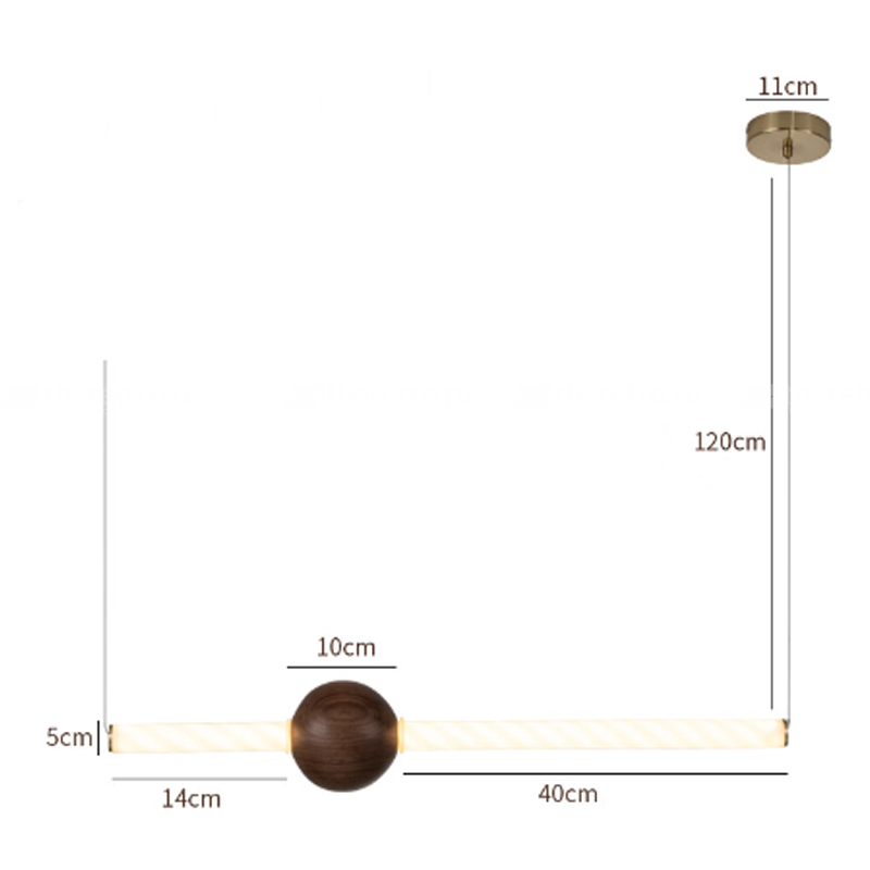 Подвесной светильник Lee Broom Orion Globe wood фото 2 Подвесной светильник Lee Broom Orion Globe wood фото 2