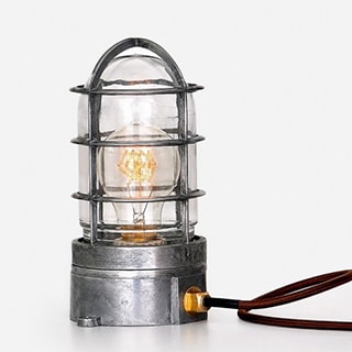 Steampunk Cage Glass Edison Table lamp фото #num#