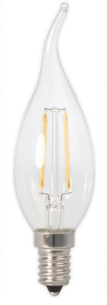 Светодиодная filament лампа свеча на ветру C37, E14 5 Вт Теплый свет  фото 1