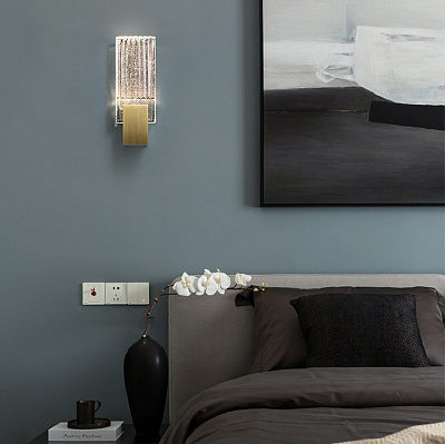 Бра PLEATED GLASS SCONCE фото 8