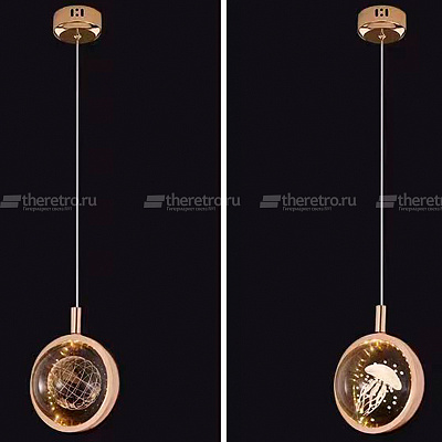 Подвесной светильник Modern Crystal Ball Wall Lamp фото 11
