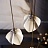 Дизайнерский подвесной светильник с каплевидным плафоном из нефритового фарфора в форме белого бутона LEA 2 плафона фото 17