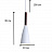 Минималистский подвесной светильник DALBY Серый фото 3