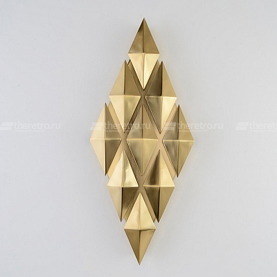 Настенное бра в виде ромба Modern Designer Gold Rhombus A фото 13