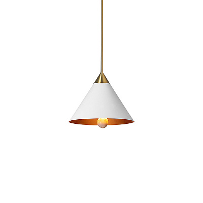 Люстра Cleo Pendant Brass & White designed by Kelly Wearstler фото 4