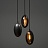 Дизайнерский подвесной светильник DIAS 3 плафона Латунь фото 7