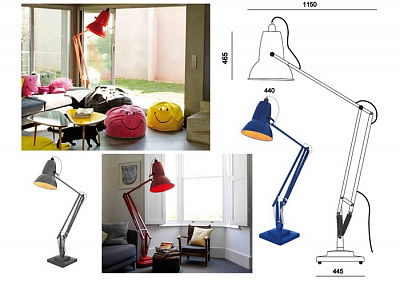 Anglepoise Giant 1227 Floor Lamp Черный фото 7