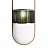 Дизайнерский реечный светильник со стеклянными подвесными плафонами FARG ЖелтыйB фото 5