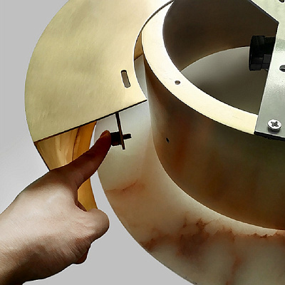 Потолочный светильник Melange Small Flush Mount Lamp designed by Kelly Wearstler фото 6