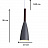Минималистский подвесной светильник DALBY Черный фото 2