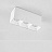 Потолочный светодиодный светильник в стиле минимализма 3 плафона Белый 2700K фото 18
