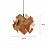 Дизайнерский подвесной светильник с имитацией древесной фактуры SEASONS 60 см  Желтый фото 14