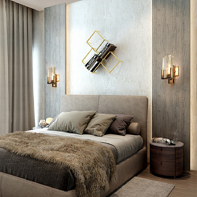Бра Lianne Gold Glass Sconce фото 6