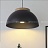 Подвесной купольный светильник MIDU 25 см  Черный фото 7