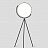 Торшер на трех стойках с плоским поворотным плафоном круглой формы OXFORD фото 4