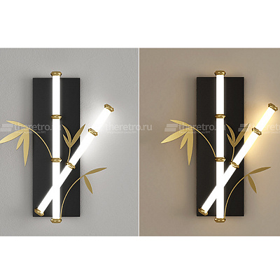 Настенный светильник в японском стиле Бамбук Japanese Style Bamboo Wall Lamp фото 13