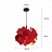 Дизайнерский подвесной светильник с имитацией древесной фактуры SEASONS 40 см  Бордовый (Гранатовый) фото 6