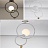 Дизайнерский светильник Zoe Suspension Venicem Suspension Lamp 2 плафон Серебро (Хром) фото 4