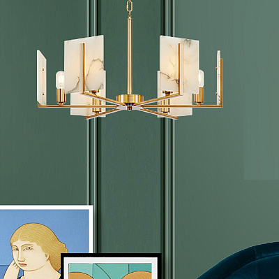 Подвесной светильник Marble square Chandelier фото 10