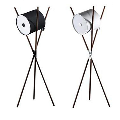 Дизайнерский напольный светильник в скандинавском стиле CATAPULT Светлое дерево Белый фото 4