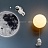 Настенный светодиодный светильник Космонавт-2 B 25 см  фото 24