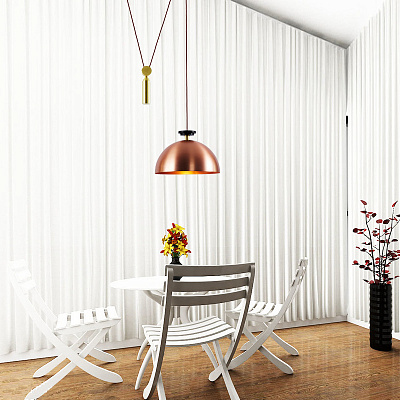 Подвесной светильник Shape up Pendant Hemisphere Black designed by John Hogan фото 14