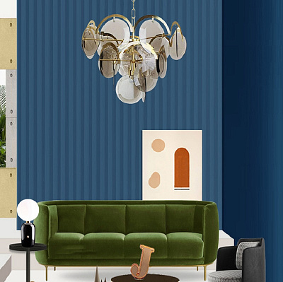 Подвесной светильник 1960S VISTOSI SMOKED GLASS DISC CHANDELIER фото 7