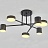Светодиодная потолочная люстра с поворотными плафонами TECHNUM LED SHORT Черный 70 см   фото 7
