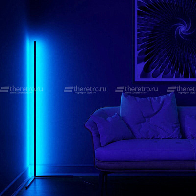 Угловой светодиодный торшер с цветной светодиодной RGB матрицей с разными режимами работы VIEL RGB фото 6