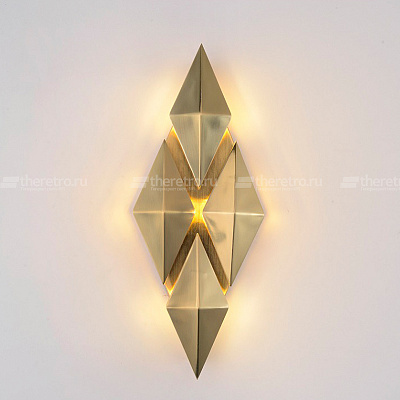 Настенное бра в виде ромба Modern Designer Gold Rhombus A фото 5