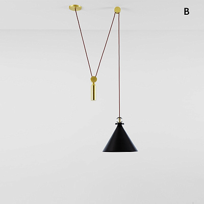 Подвесной светильник Shape up Pendant Hemisphere Black designed by John Hogan фото 4