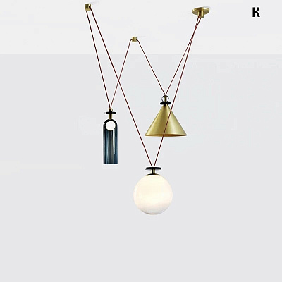 Подвесной светильник Shape up Pendant Hemisphere Black designed by John Hogan фото 13