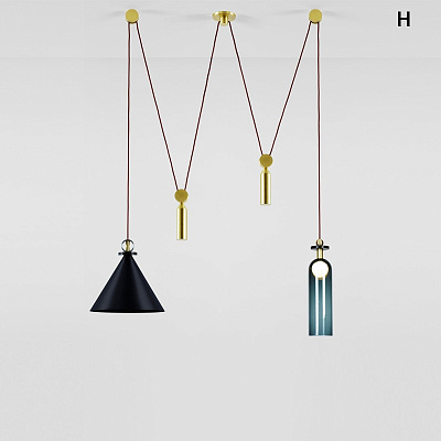 Подвесной светильник Shape up Pendant Hemisphere Black designed by John Hogan фото 10