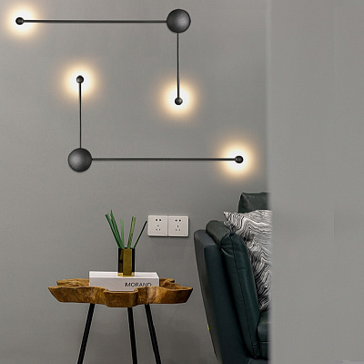 Минималистский настенный светильник LED DOTS 3 фото 6