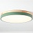 Светодиодные плоские потолочные светильники KIER WOOD 60 см  Зеленый фото 5