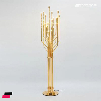 Торшер Janis Золотой  фото 1