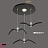 Светильники чайка 3 плафона  Черный Прямоугольная база фото 13