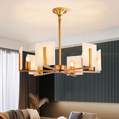 Подвесной светильник Marble square Chandelier фото 11