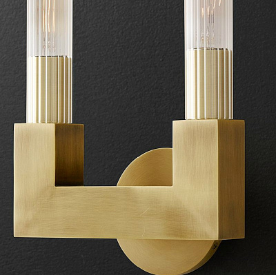 Бра RH CANELLE wall lamp DOUBLE Sconces Серебро (Хром) фото 6