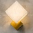 Настенный светодиодный светильник с мраморным плафоном кубической формы OBSCUR фото 7