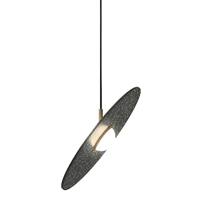 Подвесной светильник Stone Disc Haning Pendant Красный фото 6