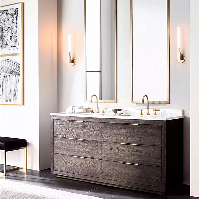 Бра RH CANELLE wall lamp SINGLE Sconces Серебро (Хром) фото 6