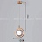 Подвесной светильник Modern Crystal Ball Wall Lamp фото 7