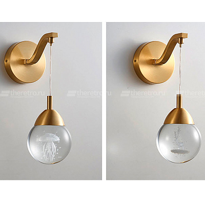 Настенный светильник Modern Crystal Ball Wall Lamp C  фото 1